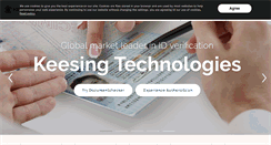 Desktop Screenshot of keesingtechnologies.com